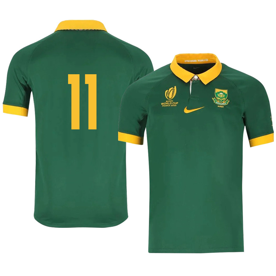 Cheslin Kolbe 11 SA Rb World Cup 2023 Stadium Home Jersey – Men Green