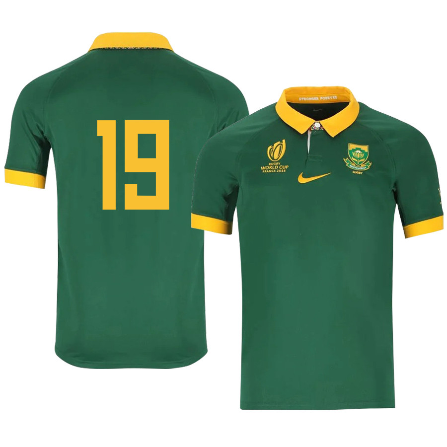Jean Kleyn 19 SA Rb World Cup 2023 Stadium Home Jersey – Men Green