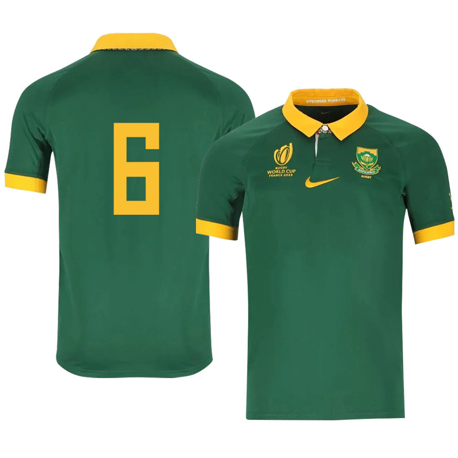 Siya Kolisi 6 SA Rb World Cup 2023 Stadium Home Jersey – Men Green