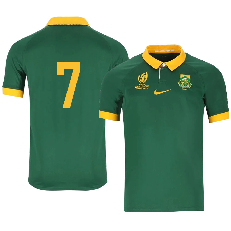 Pieter-Steph Du Toit 7 SA Rb World Cup 2023 Stadium Home Jersey – Men Green
