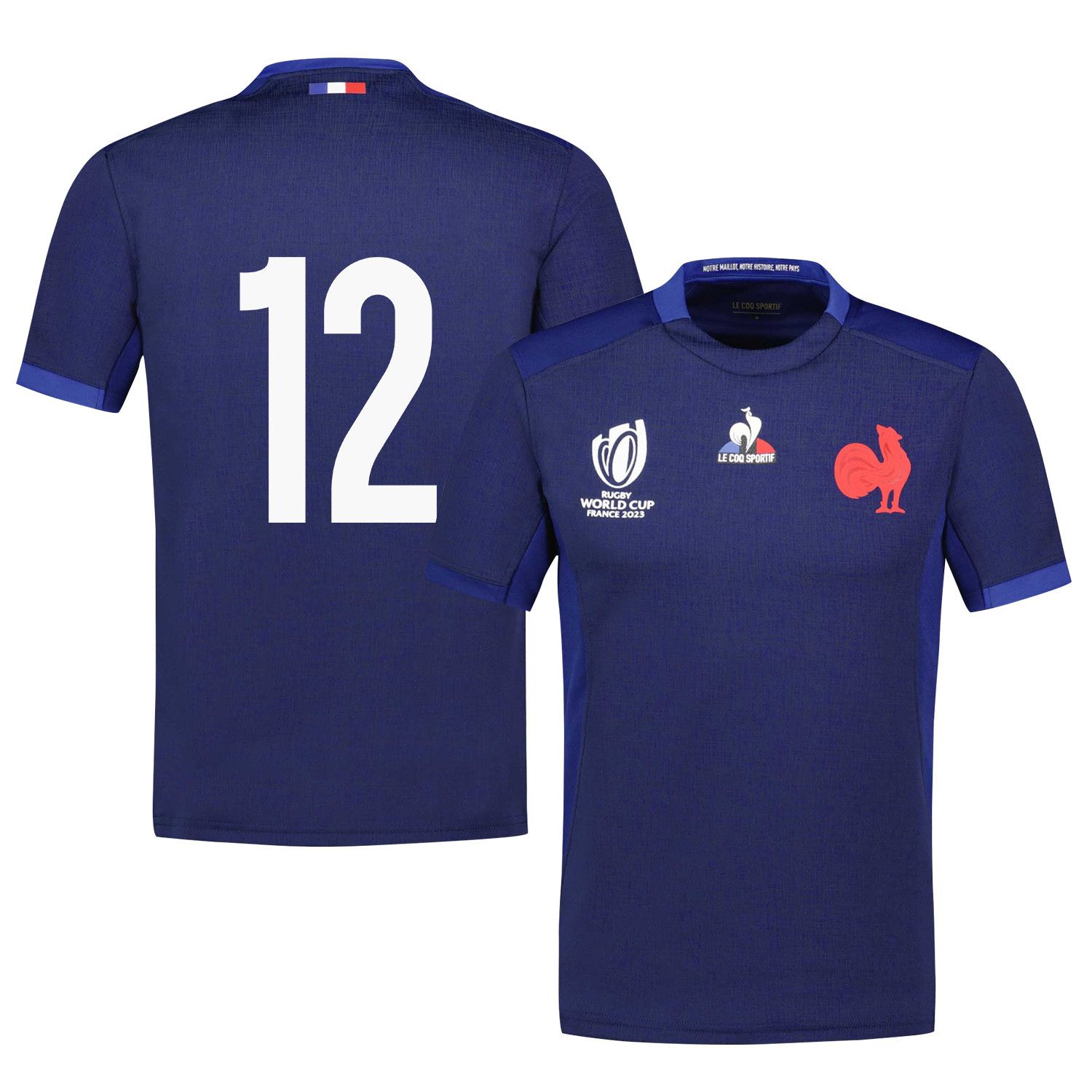 Yoram Moefana 12 France Rb World Cup 2023 Home Jersey – Navy, Men