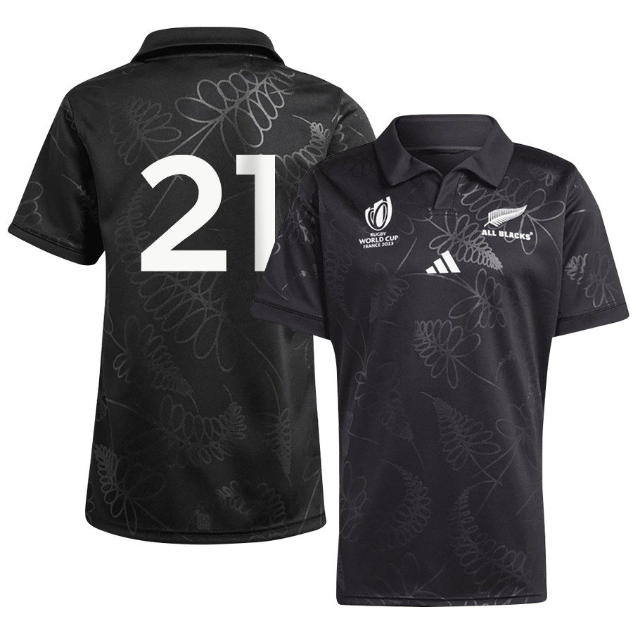 Aaron Smith 21 New Zealand All Blacks Rb World Cup 2023 Home Jersey – Men, Black