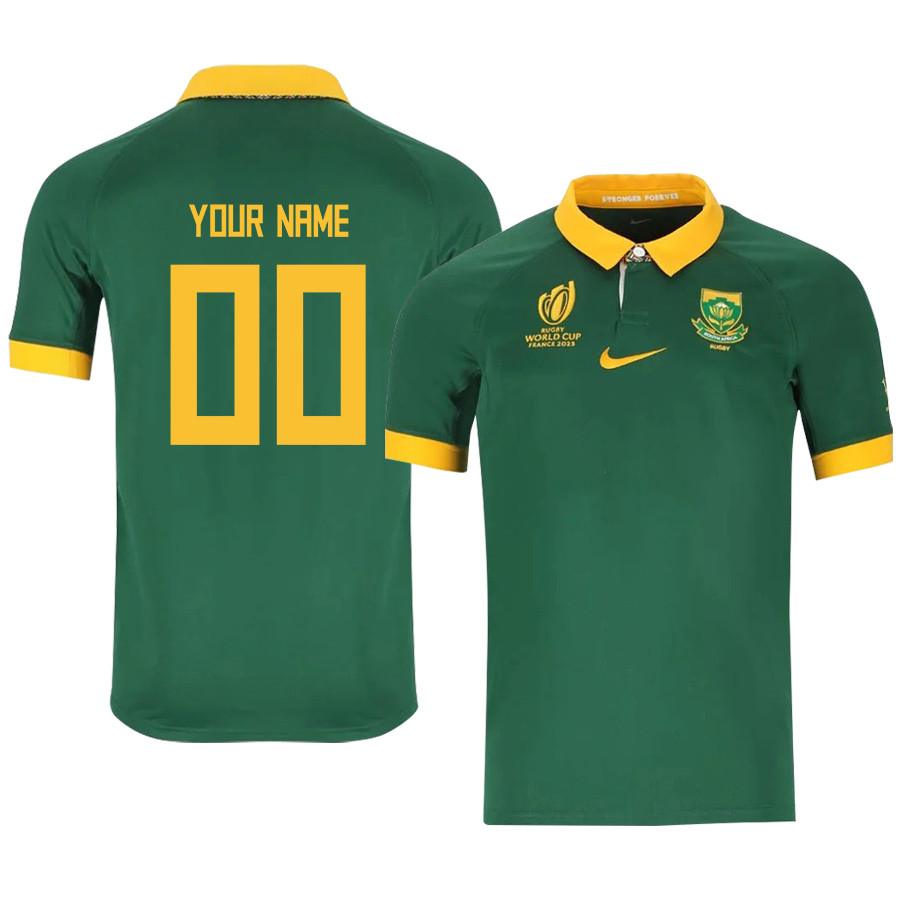 SA Rb World Cup 2023 Stadium Home Custom Name & Number Jersey – Men Green