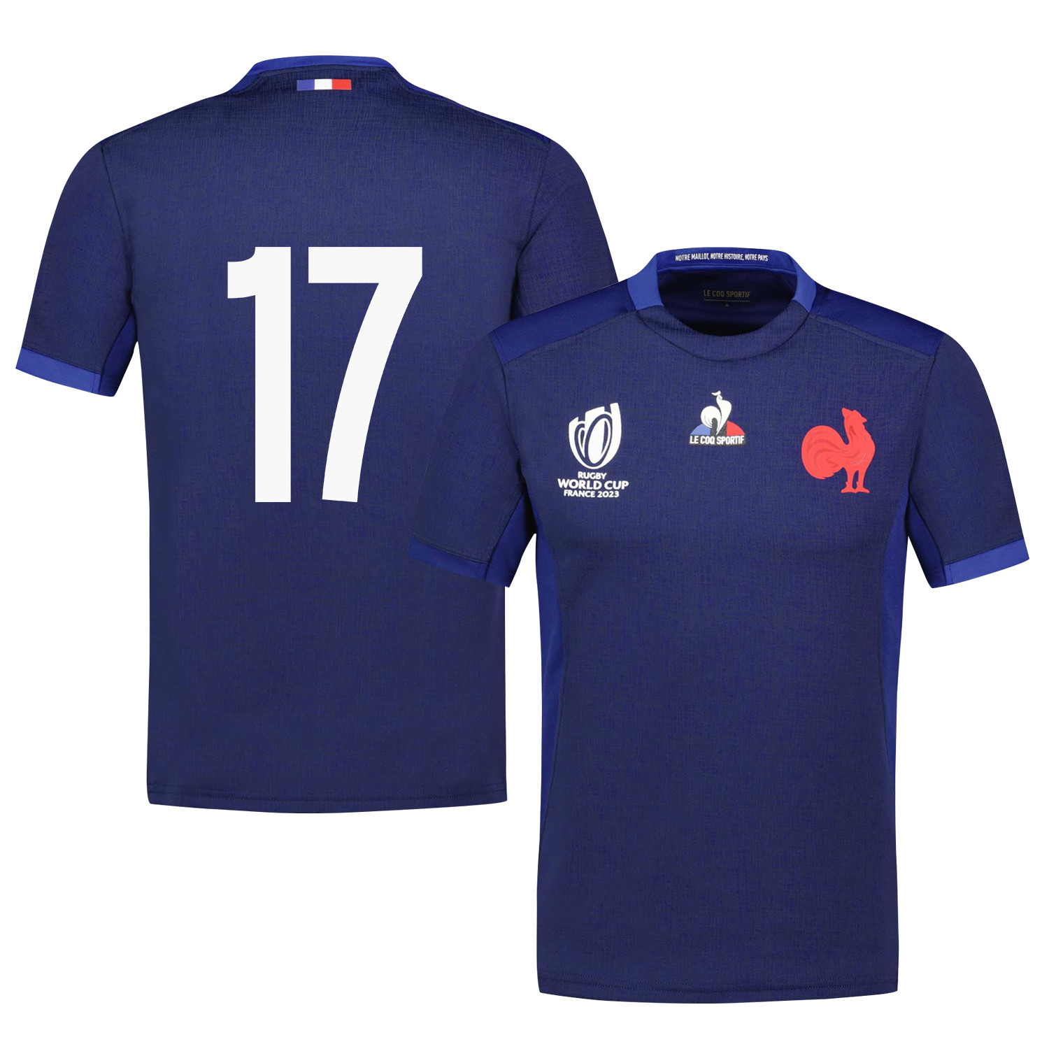 Reda Wardi 17 France Rb World Cup 2023 Home Jersey – Navy, Men