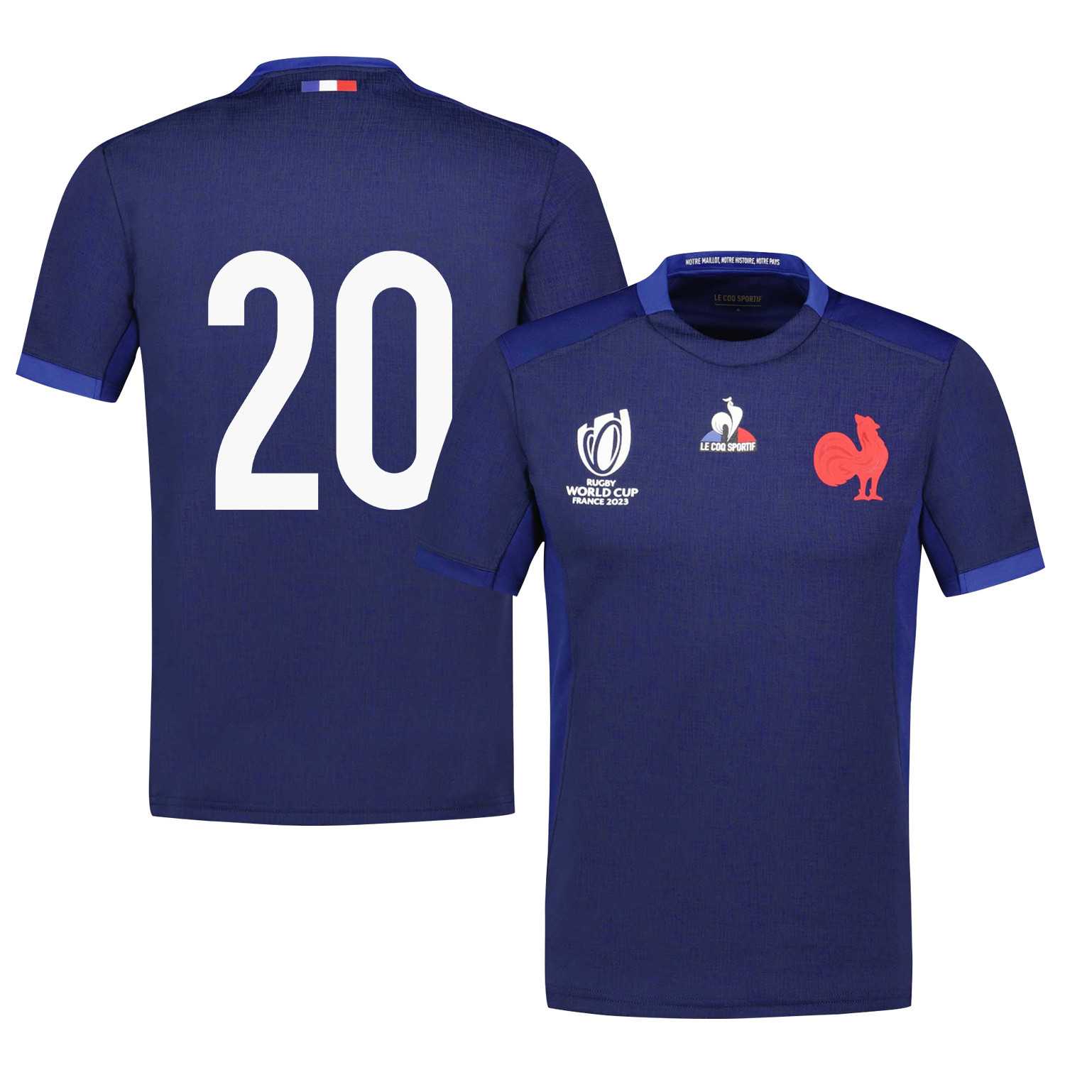 Thibaud Flament 20 France Rb World Cup 2023 Home Jersey – Navy, Men