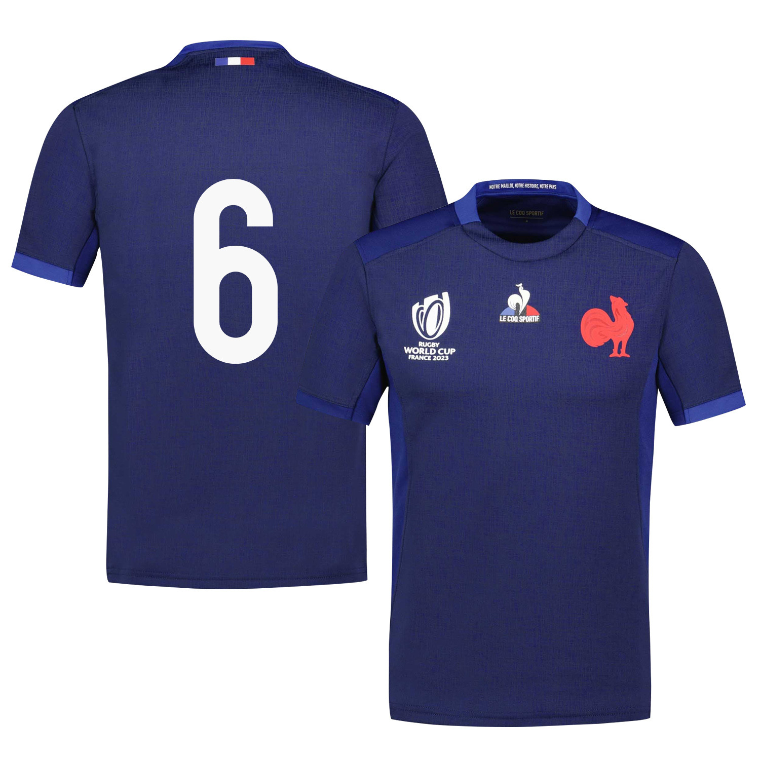 Paul Boudehent 6 France Rb World Cup 2023 Home Jersey – Navy, Men