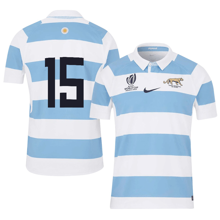 Juan Cruz Malla 15 Argentina Rb World Cup 2023 Stadium Home Jersey – Men White