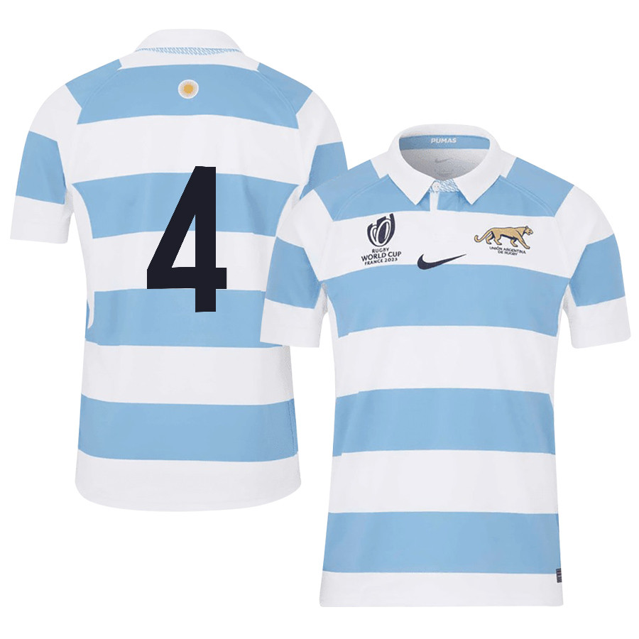 Guido Petti 4 Argentina Rb World Cup 2023 Stadium Home Jersey – Men White