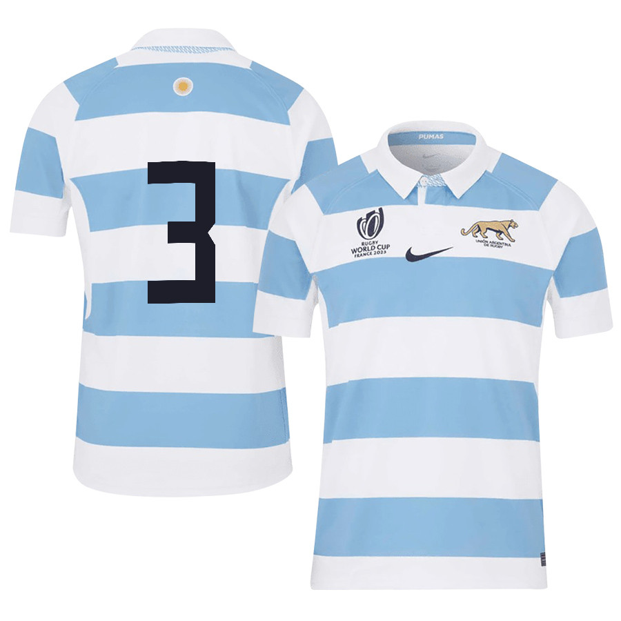 Eduardo Bello 3 Argentina Rb World Cup 2023 Stadium Home Jersey – Men White