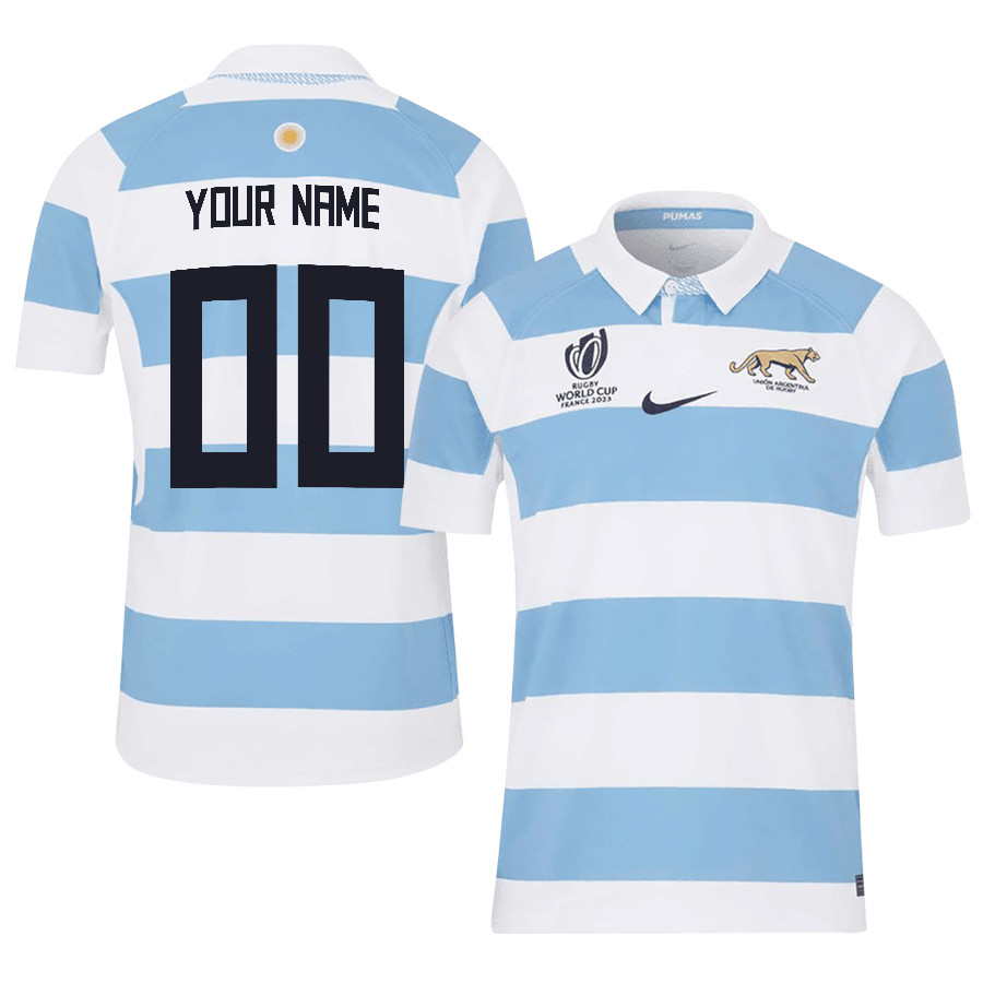 Argentina Rb World Cup 2023 Stadium Home Custom Name & Number Jersey – Men White
