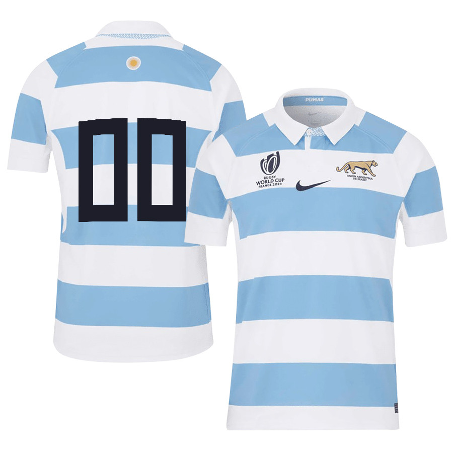 Argentina Rb World Cup 2023 Stadium Home Custom Number Jersey – Men White