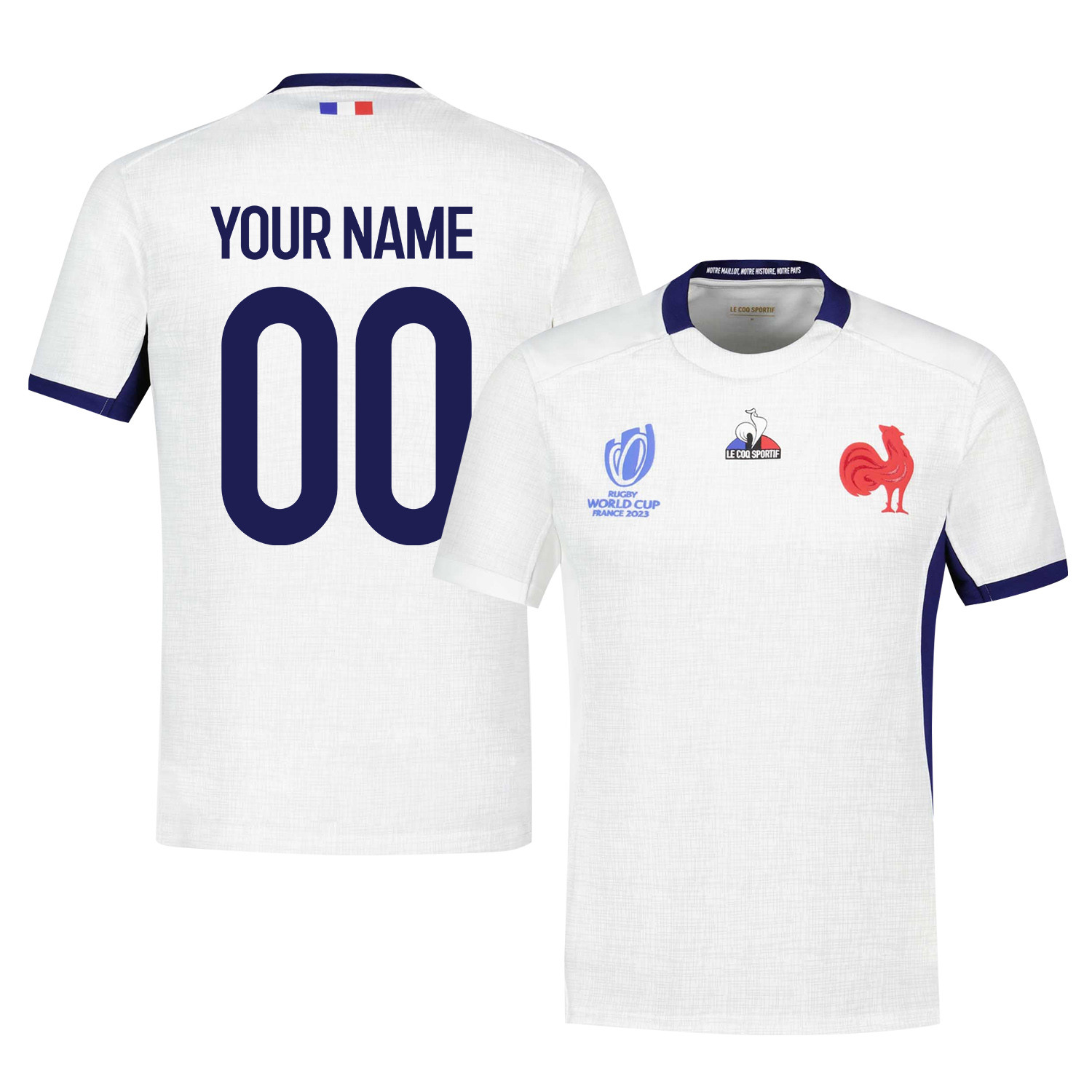 France Rb World Cup 2023 Away Custom Name & Number Jersey – White, Men