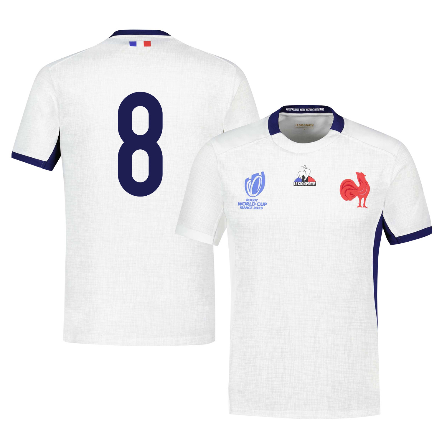 Yoan Tanga 8 France Rb World Cup 2023 Away Jersey – White, Men