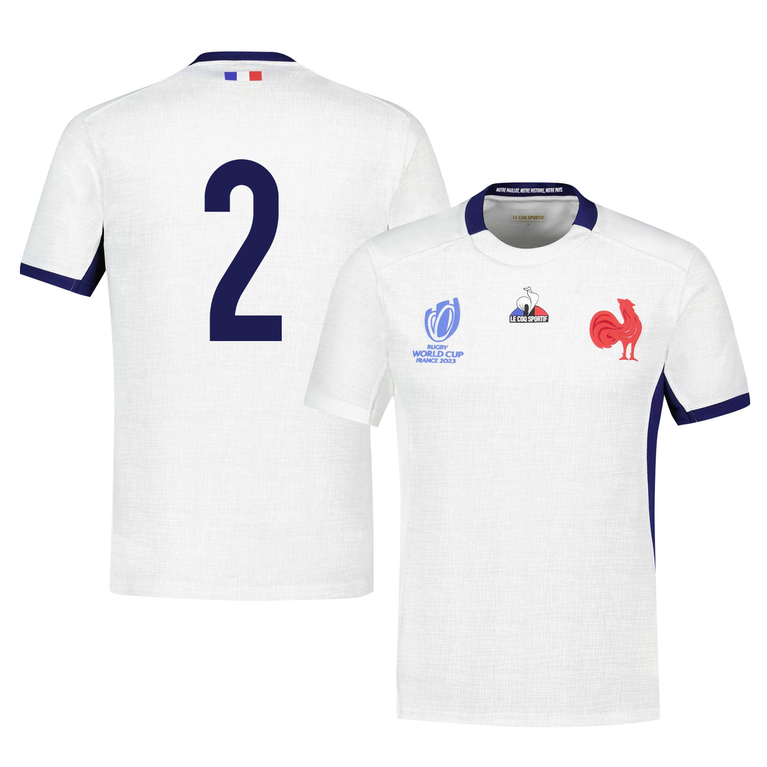 Pierre Bourgarit 2 France Rb World Cup 2023 Away Jersey – White, Men