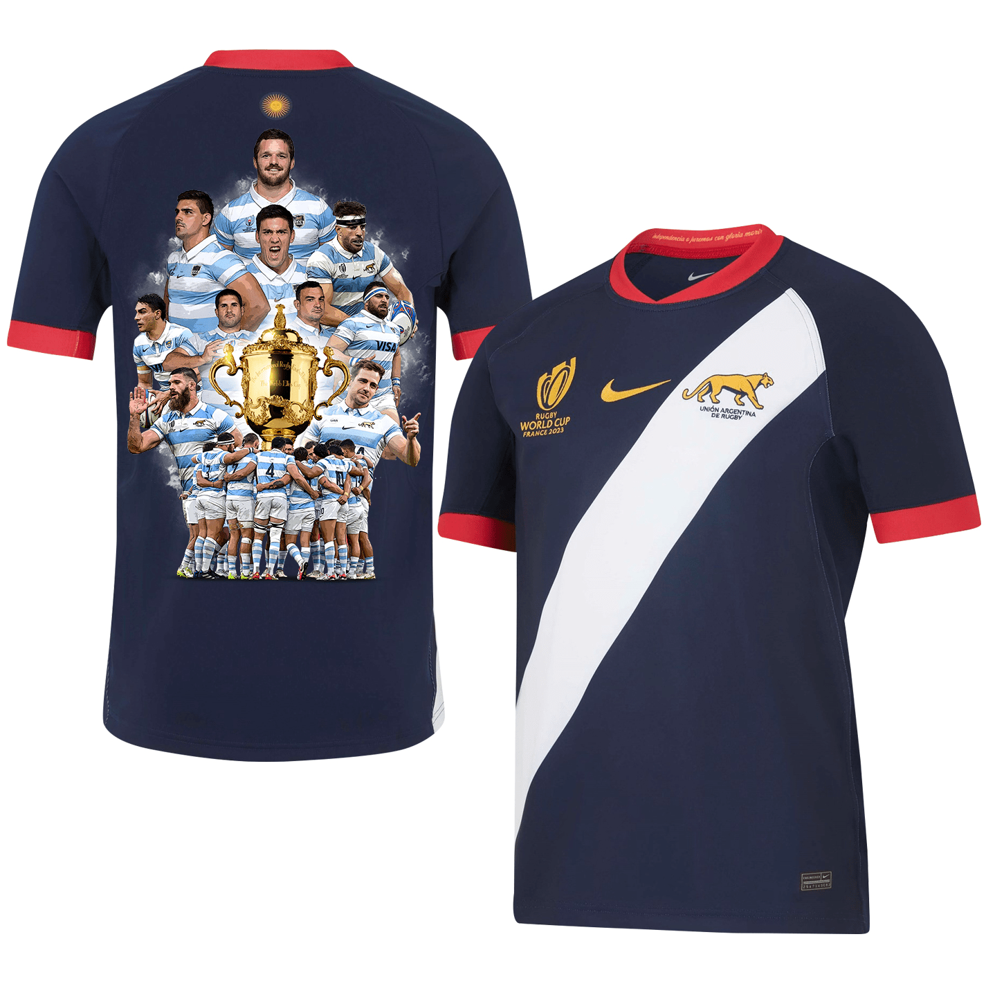 Argentina Road To Champion Rb World Cup 2023 Stadium Away Jersey – Men Navy