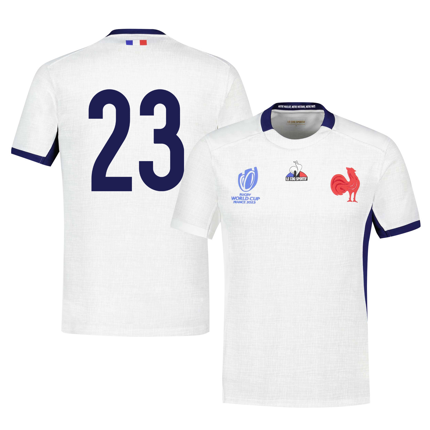 Thomas Ramos 23 France Rb World Cup 2023 Away Jersey – White, Men