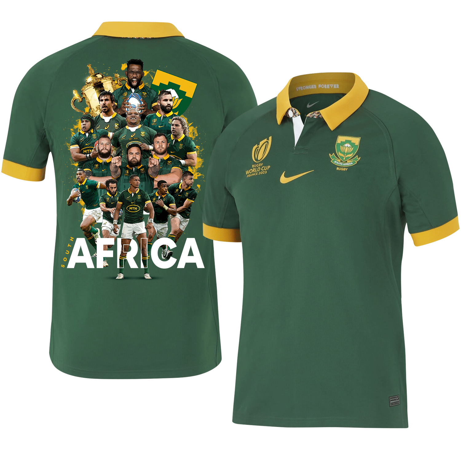 SA Road To Champion Rb World Cup 2023 Stadium Home Jersey – Men Green