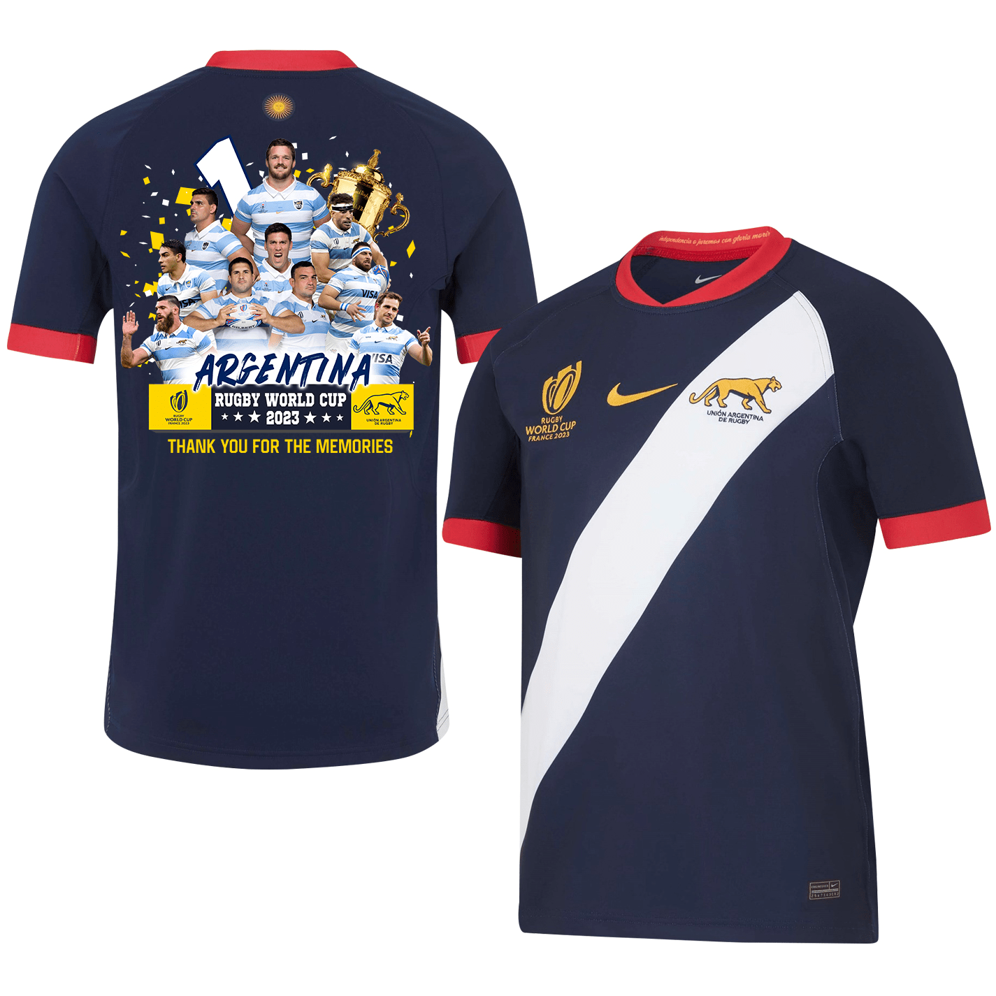 Argentina Thank You For The Memories Rb World Cup 2023 Stadium Away Jersey – Men Navy