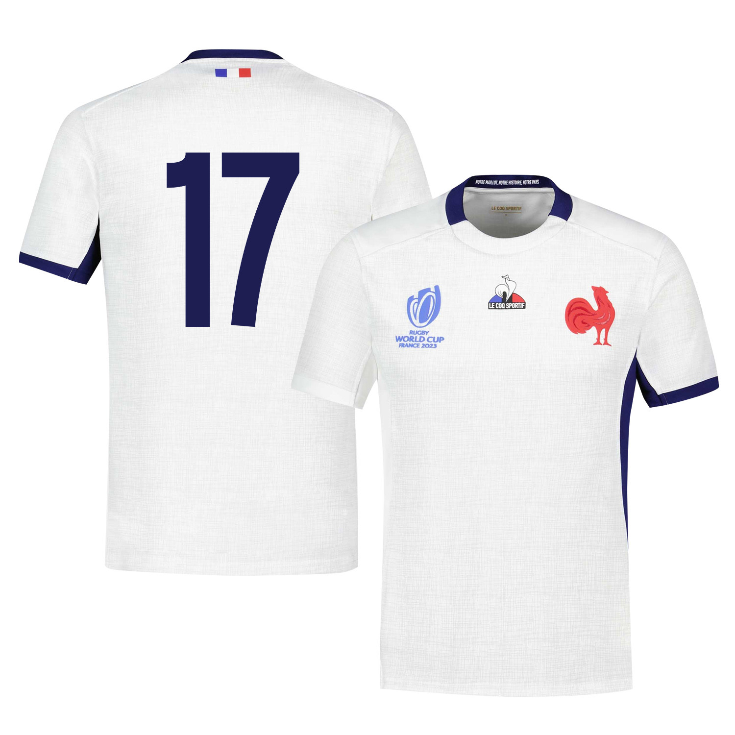 Sbastien Taofifenua 17 France Rb World Cup 2023 Away Jersey – White, Men