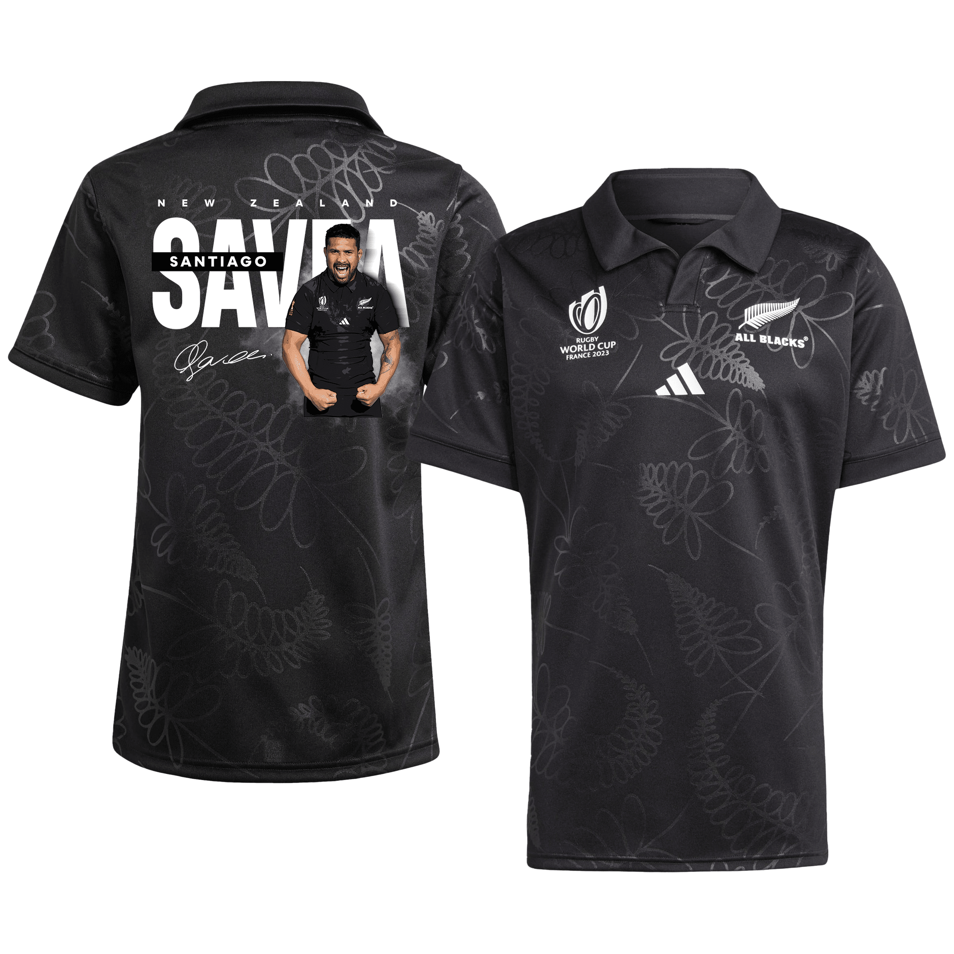 Ardie Savea Signed New Zealand All Blacks Rb World Cup 2023 Home Jersey – Men Black