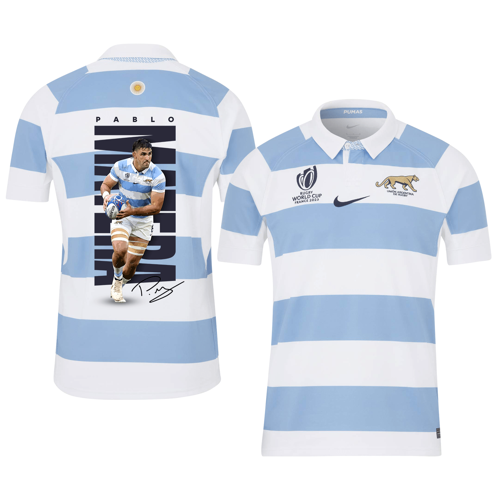 Pablo Matera Signed Argentina Rb World Cup 2023 Stadium Home Jersey – Men Blue