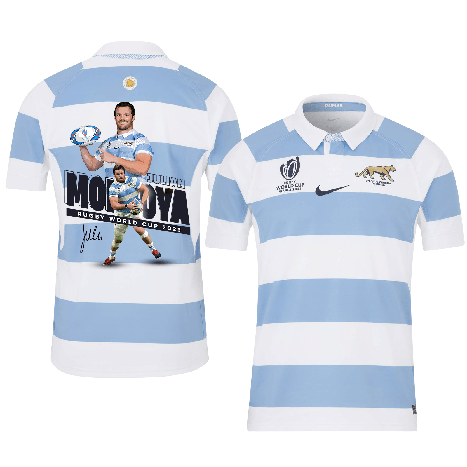 Julian Montoya Signed Argentina Rb World Cup 2023 Stadium Home Jersey – Men Blue