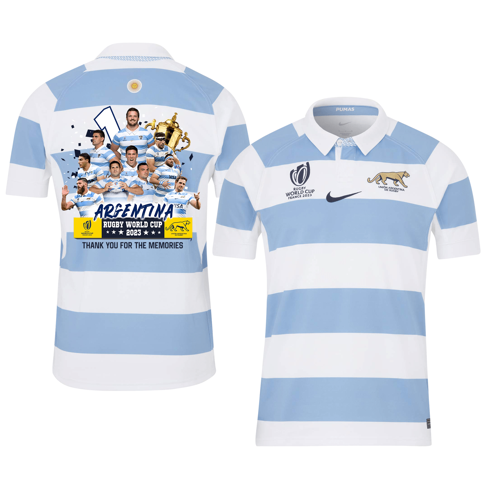 Argentina Thank You For The Memories Rb World Cup 2023 Stadium Home Jersey – Men Blue