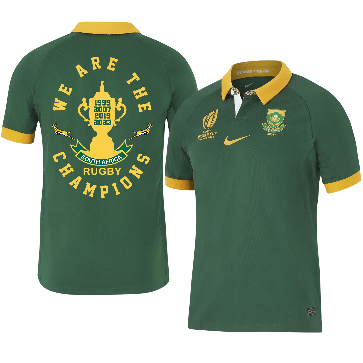 SA Rb World Cup 2023 We Are The Champions Stadium Home Jersey – Men Green