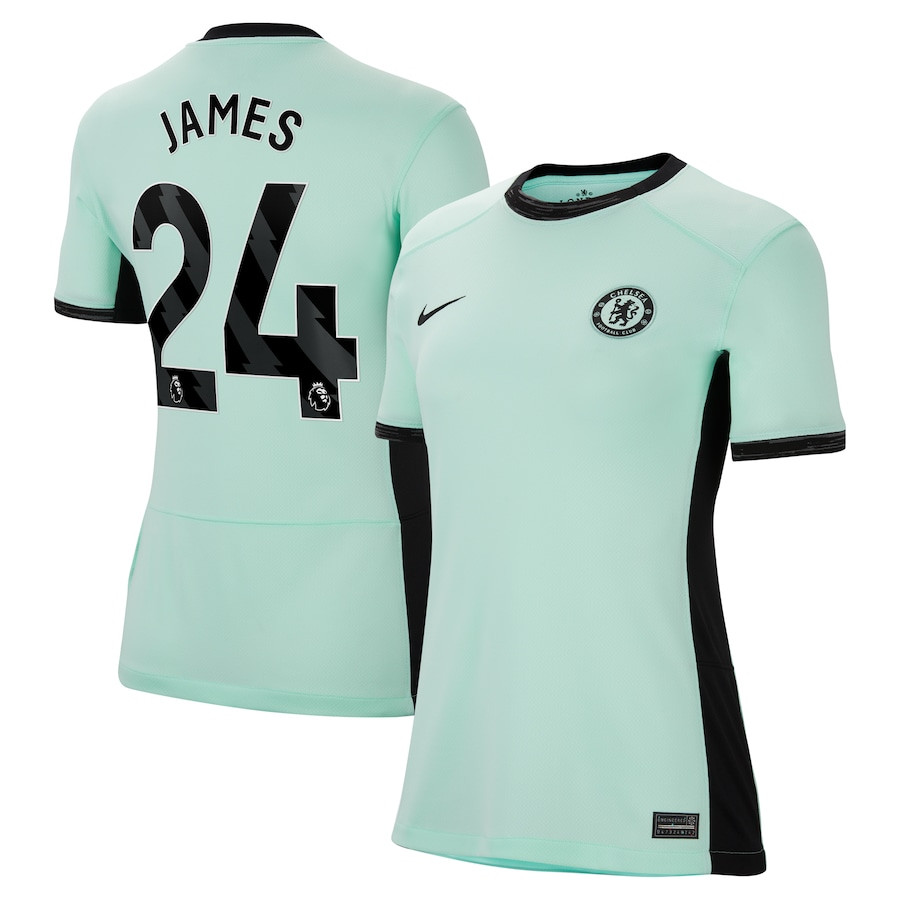 Reece James 24 Chelsea 2023/24 Third Jersey – Women