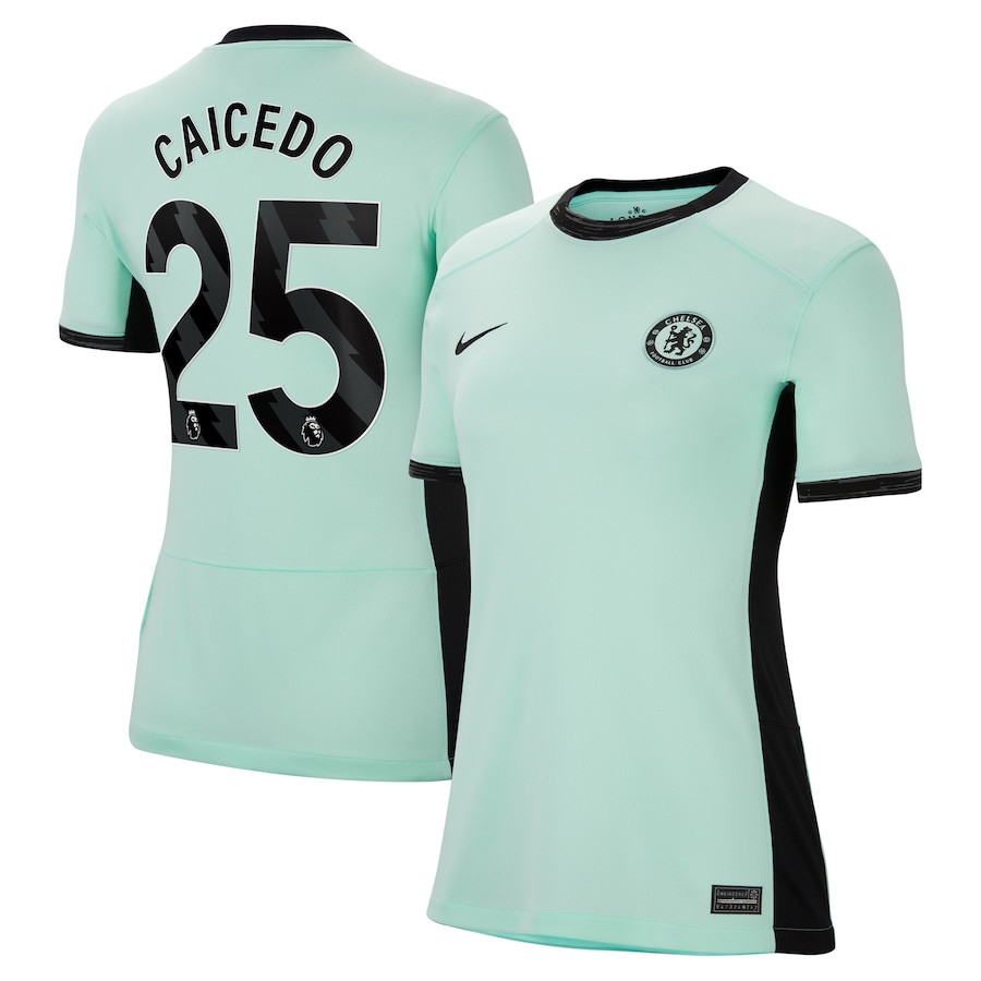 Moiss Caicedo 25 Chelsea 2023/24 Third Jersey – Women