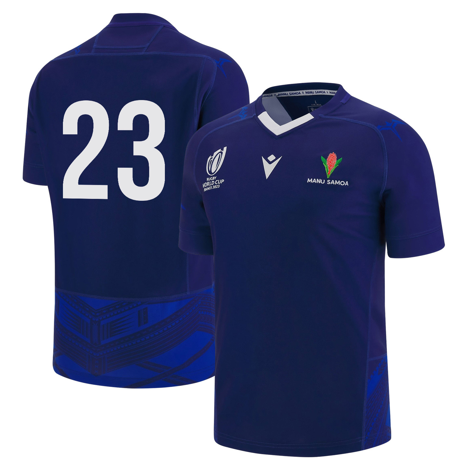 Neria Fomai 23 Samoa Rb World Cup 2023 Home Jersey – Blue, Men