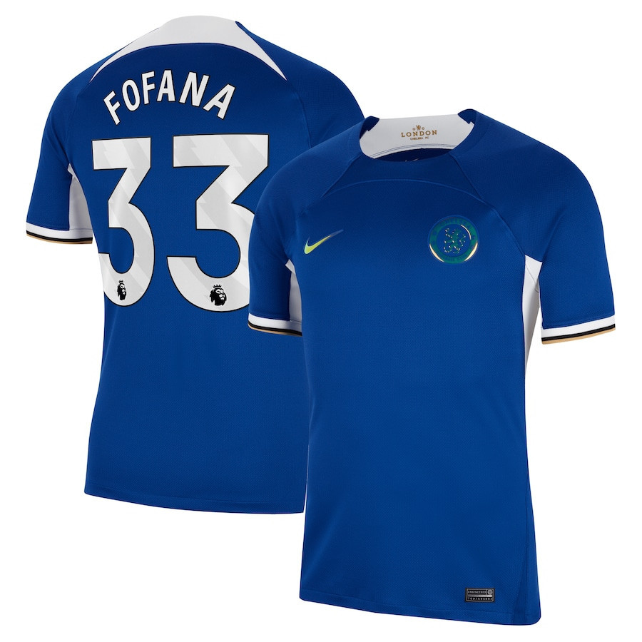 Wesley Fofana 33 Chelsea 2023/24 Home Men Jersey – Blue