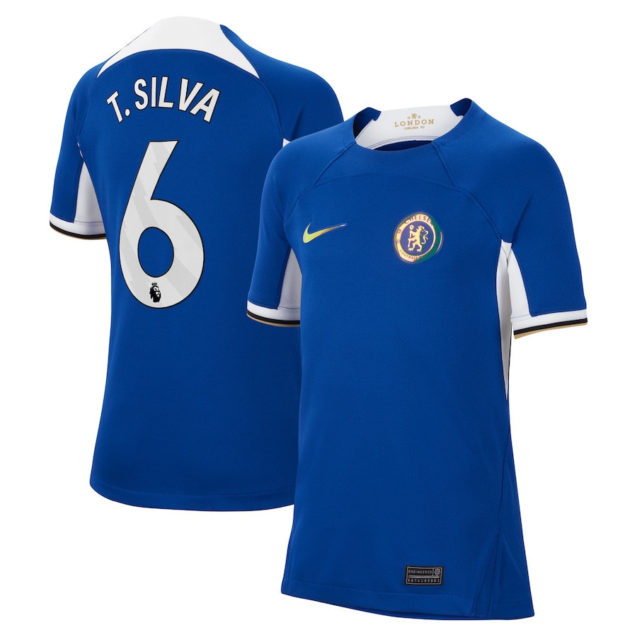 Thiago Silva 6 Chelsea 2023/24 Home YOUTH Jersey – Blue