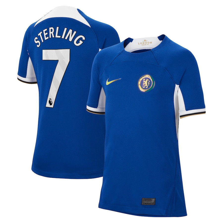 Raheem Sterling 7 Chelsea 2023/24 Home YOUTH Jersey – Blue