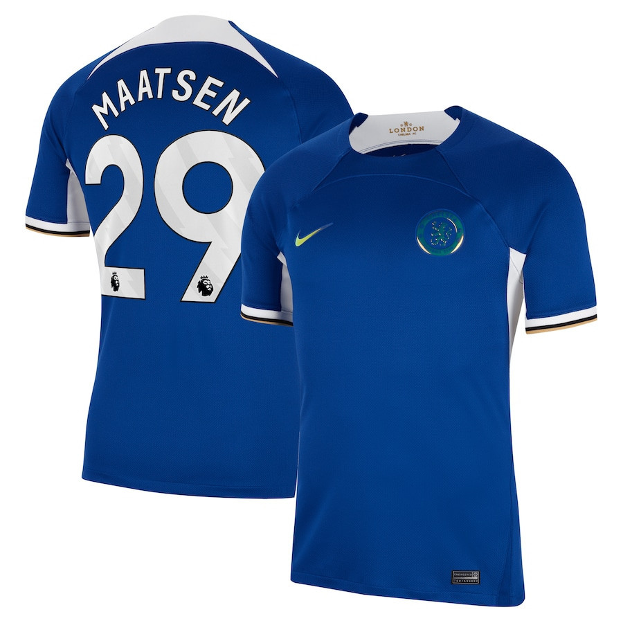 Ian Maatsen 29 Chelsea 2023/24 Home Men Jersey – Blue