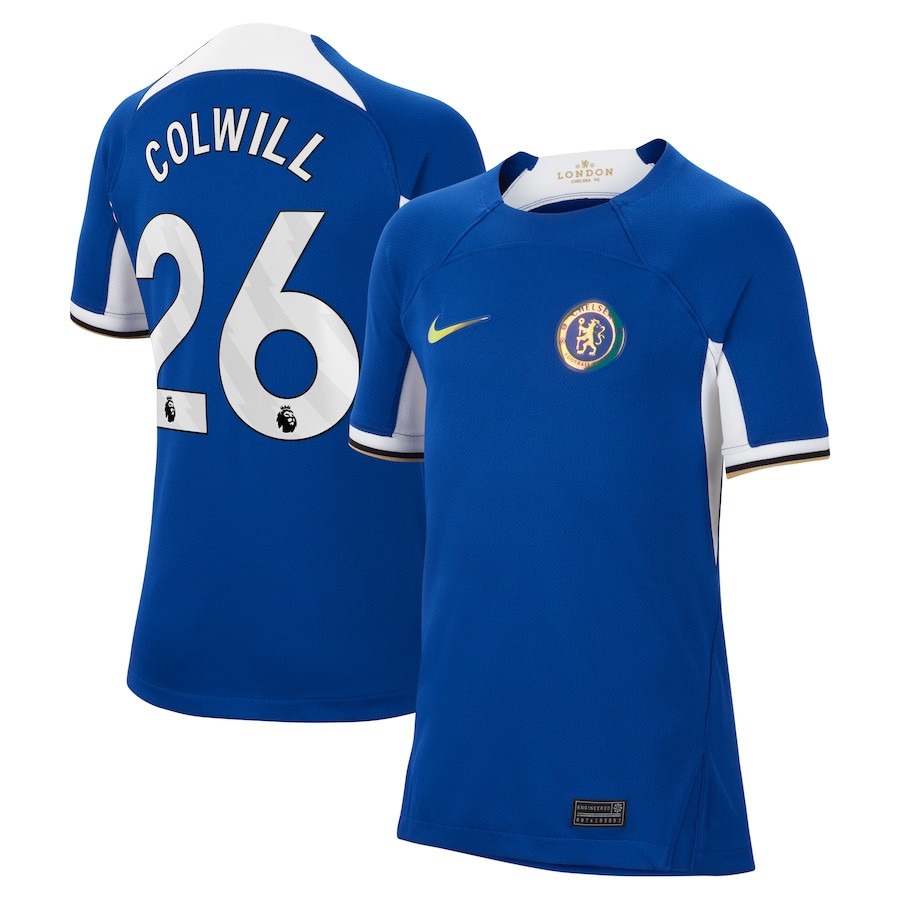 Levi Colwill 26 Chelsea 2023/24 Home YOUTH Jersey – Blue