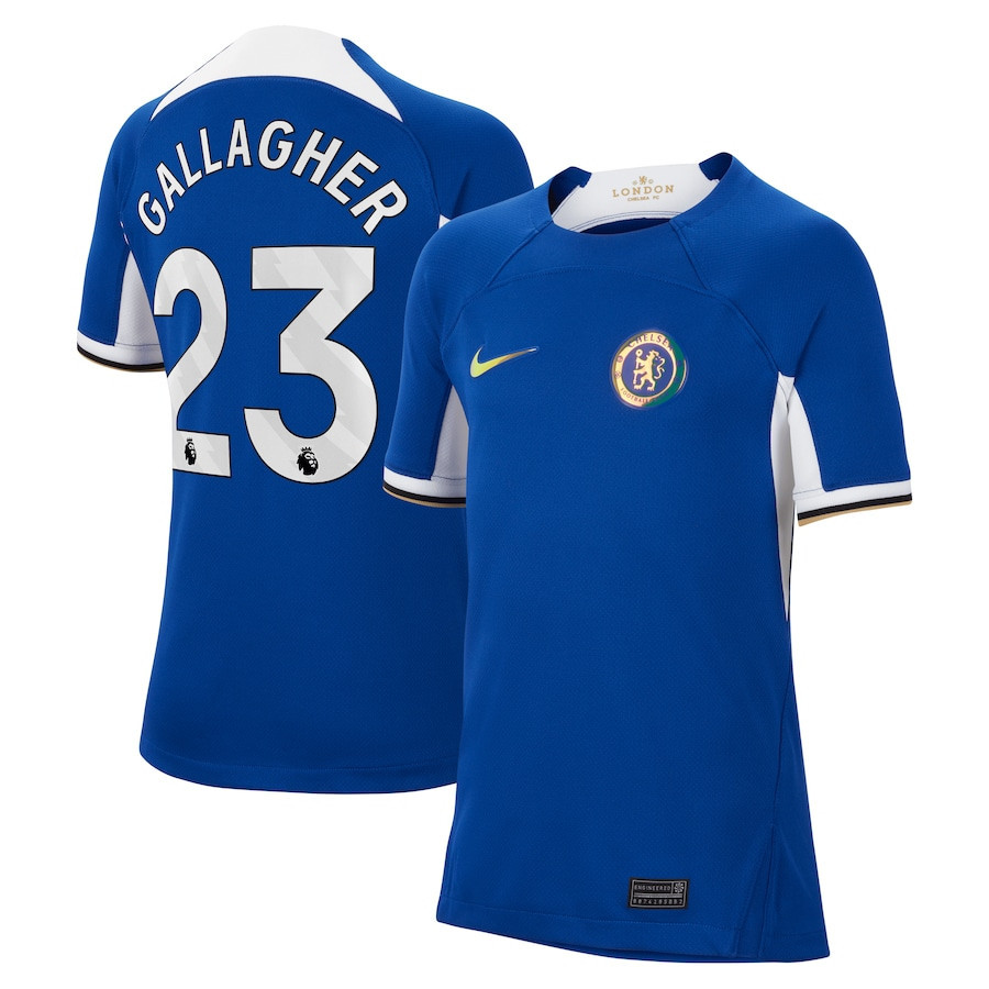 Conor Gallagher 23 Chelsea 2023/24 Home YOUTH Jersey – Blue