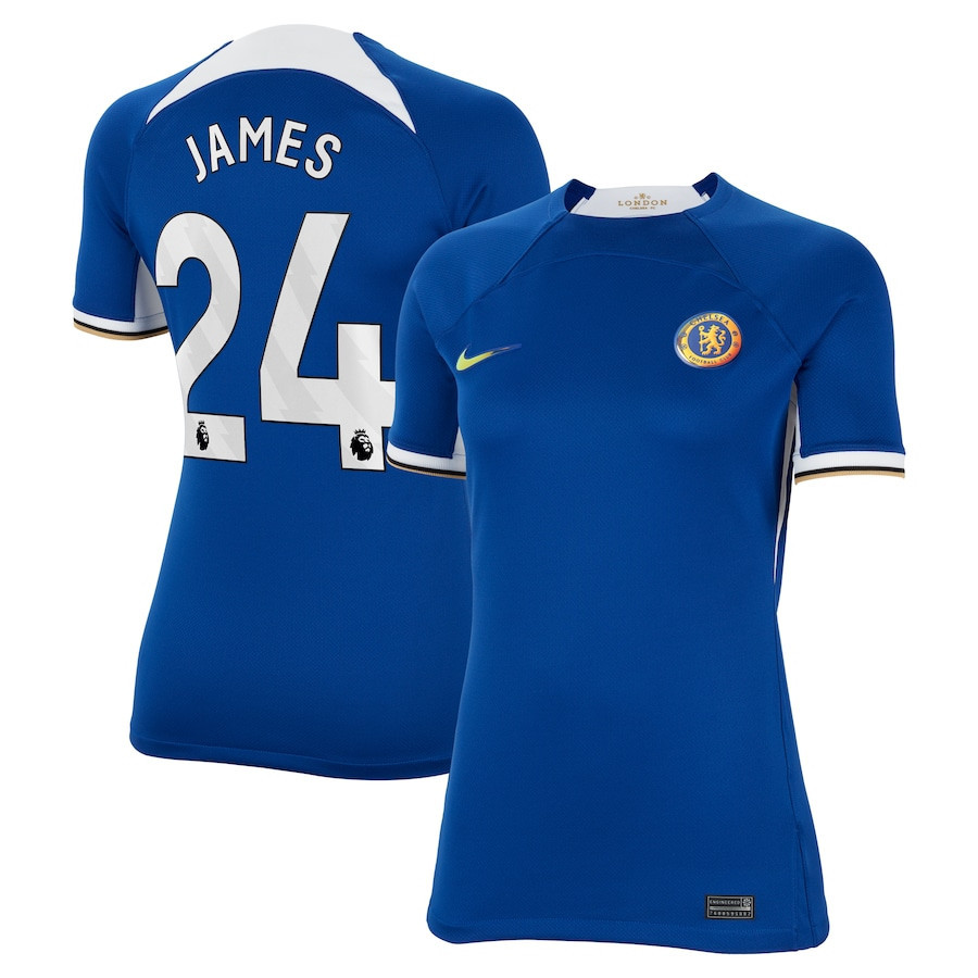 Reece James 24 Chelsea 2023/24 Home Women Jersey – Blue
