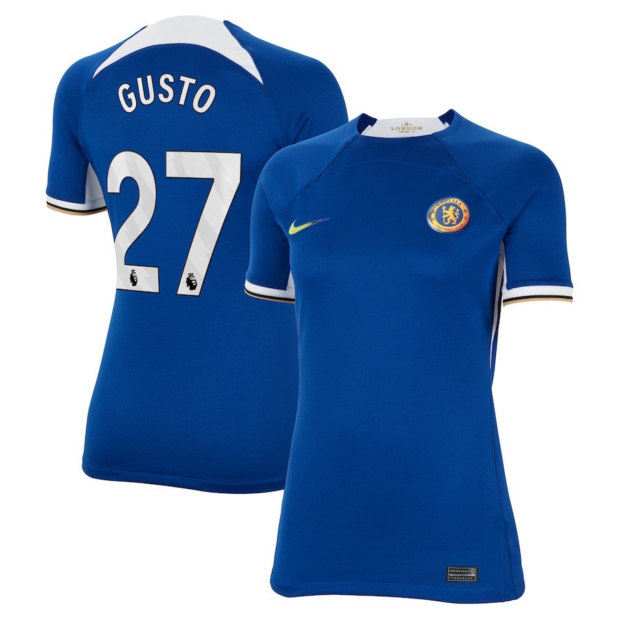 Malo Gusto 27 Chelsea 2023/24 Home Women Jersey – Blue