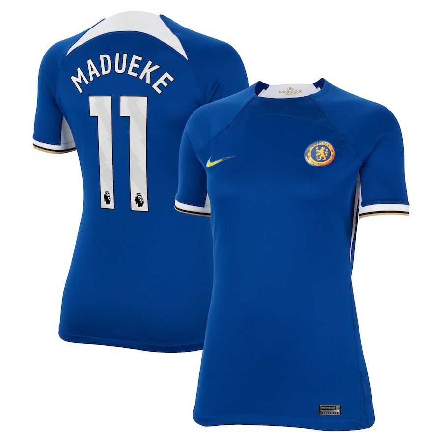 Noni Madueke 11 Chelsea 2023/24 Home Women Jersey – Blue