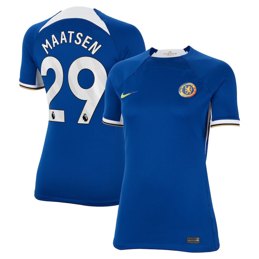Ian Maatsen 29 Chelsea 2023/24 Home Women Jersey – Blue