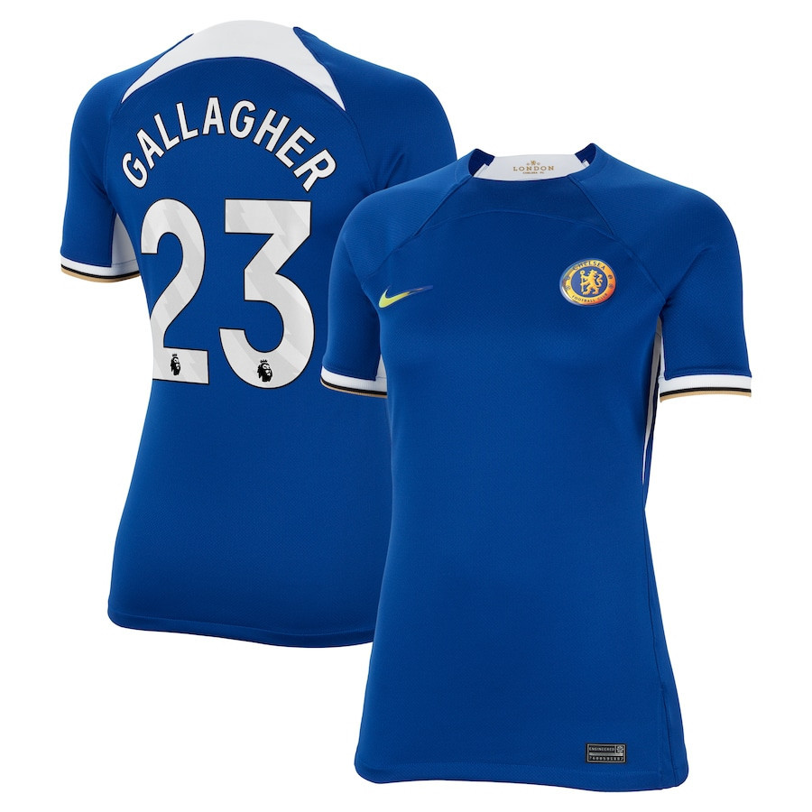 Conor Gallagher 23 Chelsea 2023/24 Home Women Jersey – Blue