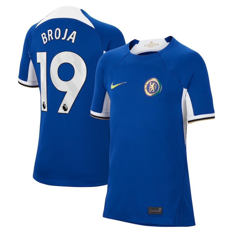Armando Broja 19 Chelsea 2023/24 Home YOUTH Jersey – Blue
