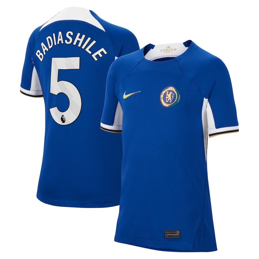 Benot Badiashile 5 Chelsea 2023/24 Home YOUTH Jersey – Blue