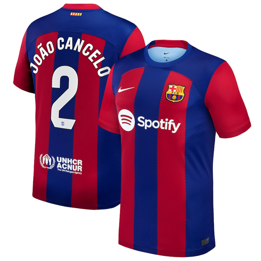 Joao Cancelo 2 Barcelona 2023/24 Home Stadium Player Men Jersey – Royal