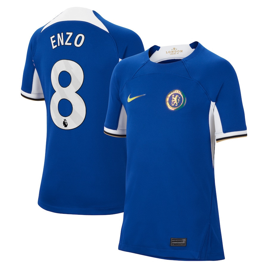 Enzo Fernndez 8 Chelsea 2023/24 Home YOUTH Jersey – Blue