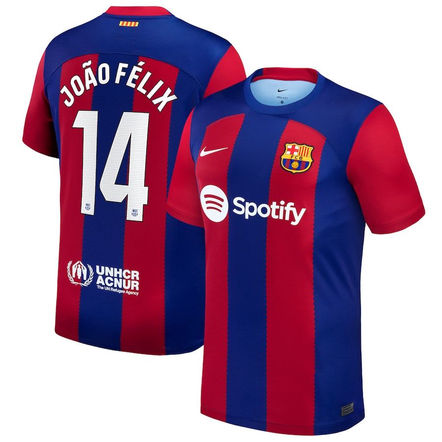 Joo Flix 14 Barcelona 2023/24 Home Stadium Player Men Jersey – Royal