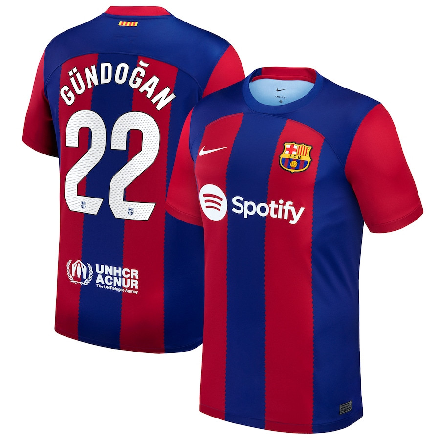 Ilkay Gndogan 22 Barcelona 2023/24 Home Stadium Player Men Jersey – Royal