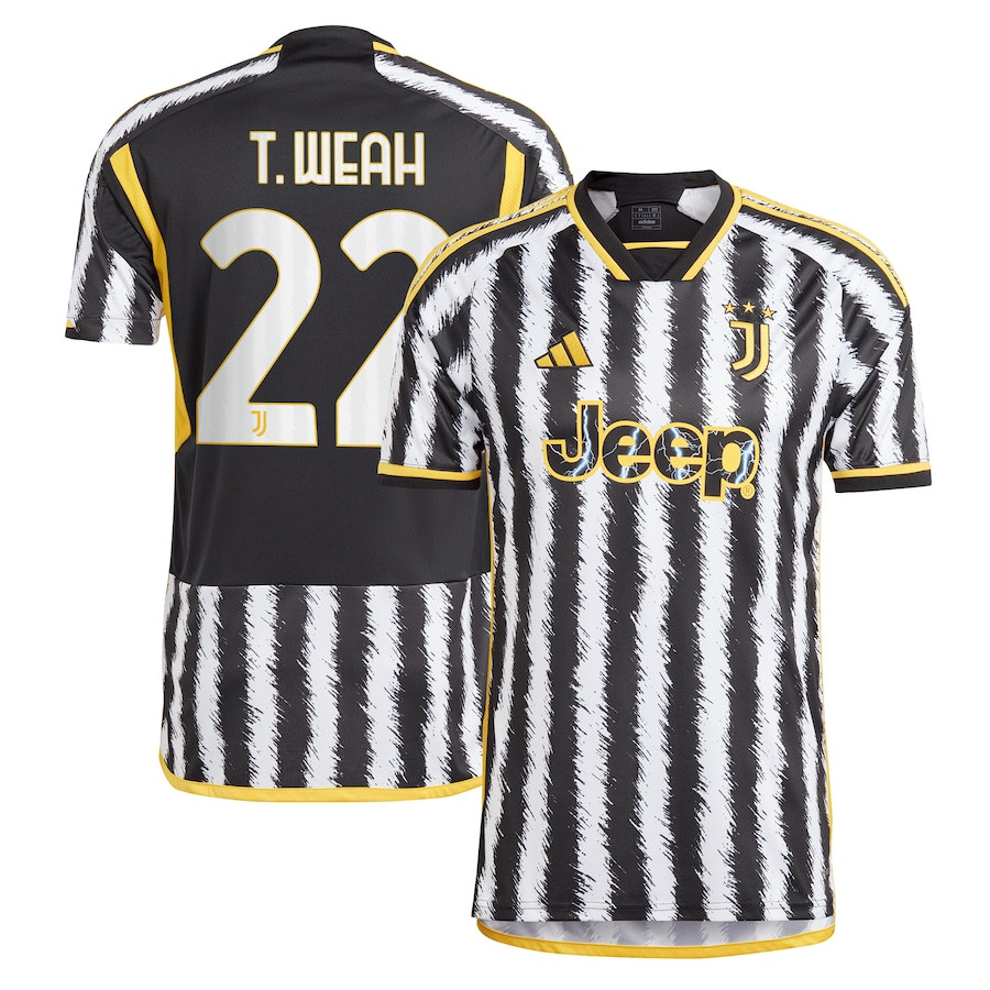 Timothy Weah 22 Juventus 2023/24 Home Men Jersey – Black