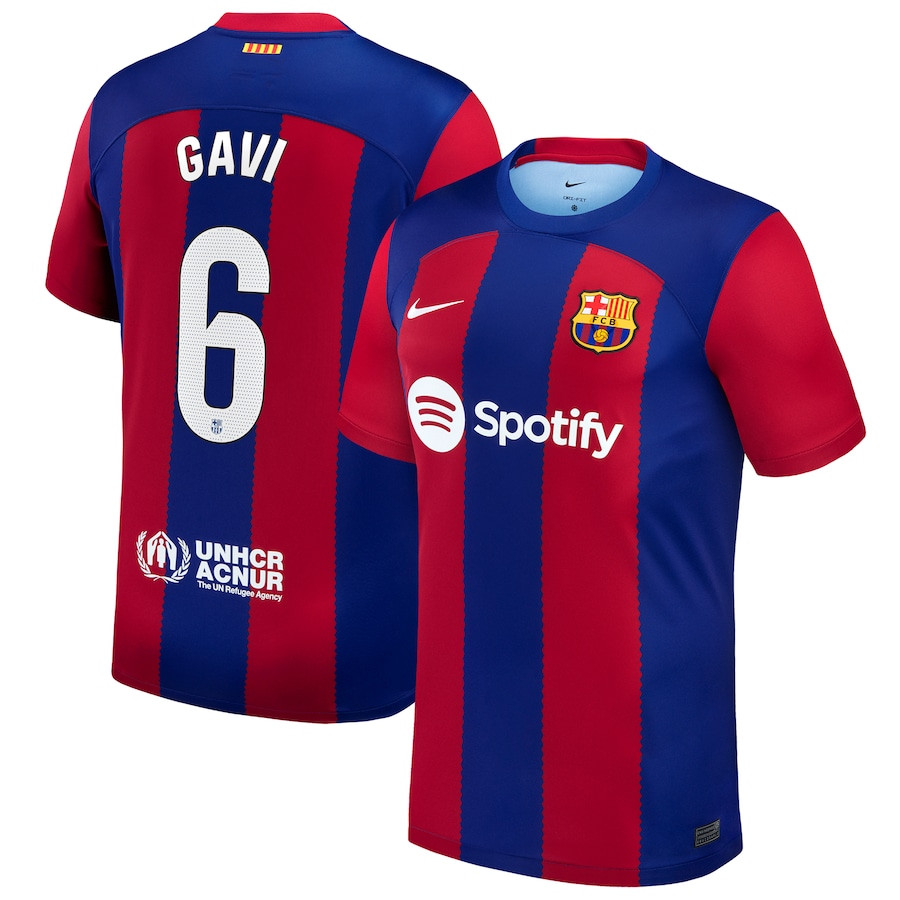Gavi 6 Barcelona 2023/24 Home Stadium Player Men Jersey – Royal